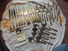 New listing
Collectible Silverplate Flatware All Same Vintage Pattern 1933 Lady Grace 33 Pcs