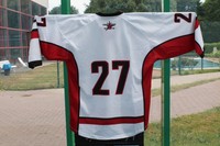 Game Worn Eishockey Trikot Weserstars Bremen Away #27 2015-2016