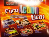 Pyro Action für Kids - Keller Feuerwerk- insg. 204 Schuss für Party o Geburtstag