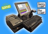 Touchscreen Kassensystem Handel Gastronomie Kassenlade Barcodescanner Windows 7