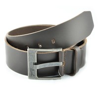 Herren VEN TOMY Echt Leder Gürtel Braun ca. 5 cm Breit