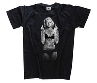 Marilyn Monroe - Tattoo Finger T-Shirt S-XXXL