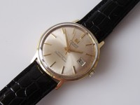 GENT'S VINTAGE GOLD PLATED TISSOT SEASTAR SEVEN VISODATE AUTOMATIC WRIST WATCH