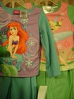 New Lot of 2 Girls Disney Pajama Sets Tinkerbell & Little Mermaid SZ 24M 2T 475