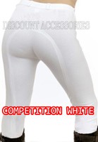 REITEN DAMEN REITHOSEN/REITHOSEN JOD WEICH DEHNBAR WETTBEWERB WEIß