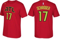 NBA Trikot/T-Shirt Name&Number ATLANTA HAWKS Dennis Schröder/Schroeder #17 neon
