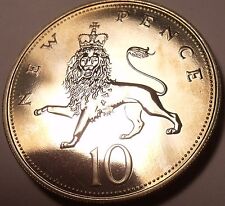 Proof Great Britain 1975 10 Pence~Excellent Coin~Crowned Lion~Free Shipping