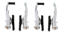 V-Brake Bremse Fahrradbremsen Set Alu VR+HR weiß Neu