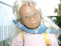 Sasha Morgenthaler Puppe, Mädchen mit original Kleidung/Schuhen, 50/60er Jahre