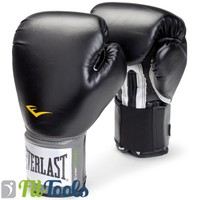 Everlast Pu Boxhandschuhe Pro Style schwarz, 10, 12, 14, 16 Unzen
