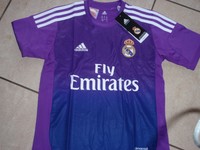 Adidas neu Trikot Real Madrid Torwart Größe XL Lila Wunschflock möglich