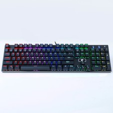 E-Element® Z-88 RGB LED Back lite Mechanical Gaming Keyboard with 104
