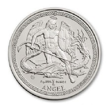 (10) 2015 Isle of Man Angel 1 oz .999 Silver Coin
