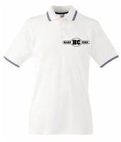 HARDCORE Tipped Poloshirt White/navy