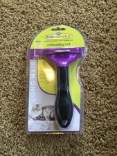 Furminator deShedding Brush Tool For Large Cats Long Hair Over 10 lbs 2.65" Edge