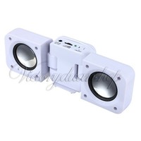 Mini Soundstation Lautsprecher Speaker Box für MP3 Player Handy Iphone Ipod weiß