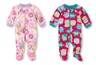 NWT Children's Place Footed Blanket Microfleece Owl or Sweets Sleeper Pajamas