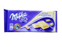 100 g Milka  weisse Schokolade