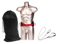 Fallschutzset Rückhalteset Haltegurt Absturzsicherung Auffanggurt Klettergurt 