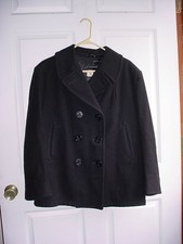 Regulation Issue US Navy 100% Wool Womans Pea Coat Peacoat USN Overcoat 18S