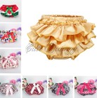 Toddler Infant Baby Girls Ruffle Panties Bowknot Bloomers Diaper Cover Shorts