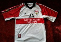 ADIDAS - VFB Stuttgart - Trikot Gr.L - weiss - Nr. 11 - 1997/98 Göttinger 