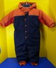Hanna Andersson Boys Navy Blue Orange Red 1 Pc Hooded Snowsuit Size 90 2T 3T EUC