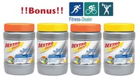 (12,49€/kg) 4x Dextro Energy Iso Drink 440g Dose, Geschmack frei wählbar + BONUS