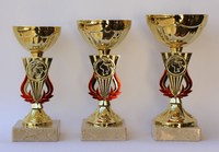 3er Serie Pokale  inkl.Gravuren und Embleme