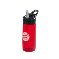 FC Bayern München Trinkflasche transparent rot 0,5 ltr. 2016  NEU !!! 