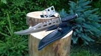 36cm großes "CANADA RANGER" Hunter Bowie Jagd Messer +Beimesser + Survival-Card 