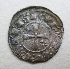Crusader Manfred King Of Sicily? Silver Coin Archaeology
