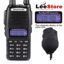 BAOFENG UV-82 Dual Band VHF/UHF CTCSS DCS DTMF CTCS Walkie Talkies + Speaker MIC