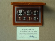 1975 Cook Islands 7-Coin Proof Set, Franklin Mint