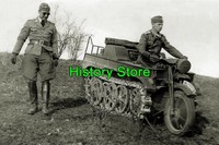 Wehrmacht: 2 x Fotos Kettenkrad der Luftwaffe - S00008