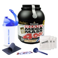 15,19 €/kg ++ Weider Mega Mass 4000 3 kg Dose + BONUS ++