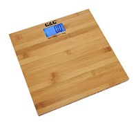 G&G A8- 180KG/0,1kg Personenwaage Digitalwaage Bambusholz AAA Batterien