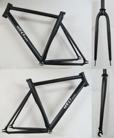 Heli-Bikes Track Pista Fixie Fixed Gear Bahnrad Rahmen schwarz NEU 54cm + Gabel