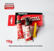 NEW Super Strong STEEL EPOXY Adhesive 10g Glue Glass Metal Plastic Ceramic Wood