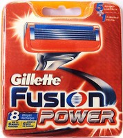 8 Gillette FUSION POWER Rasierklingen NEU & ORIGINAL !!!