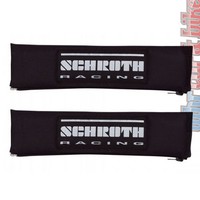 2x SCHROTH Gurtpolster Racing 2 Zoll 50mm Gurtschoner schwarz - silber