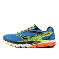 Saucony Ride 8 Deepwater Citron Orange 46 Laufschuhe Running Schuhe Blau Grün