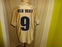 FC Barcelona Original Nike Auswärts Trikot 2001-2003 + Nr.9 Kluivert Gr.M- L