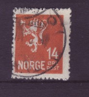 Norwegen Nr.  121  gest.  Freimarke  Löwe