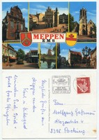 27158 - Meppen Ems - Ansichtskarte, Werbestempel 14.5.1986