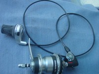 P 5 SRAM  Hinterradnabe komplett einbaufertig , neu  36 Loch mit Griff und Zug