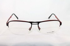 Titanflex Beautiful eyeglasses frame, red&black eyeglasses Mod.820621 Germany