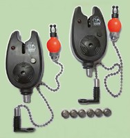 Behr 2 x Elektronischer Bissanzeiger 2 x Hängebissanzeiger Set Swing Karpfen