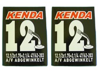 2x Kenda Schlauch 12 Zoll AV x 1.75 - 2.1/4 WinkelVentil 45Â° Kinderwagen