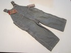 Classic OshKosh Toddler 24M Blue and White Striped Overalls NEW 